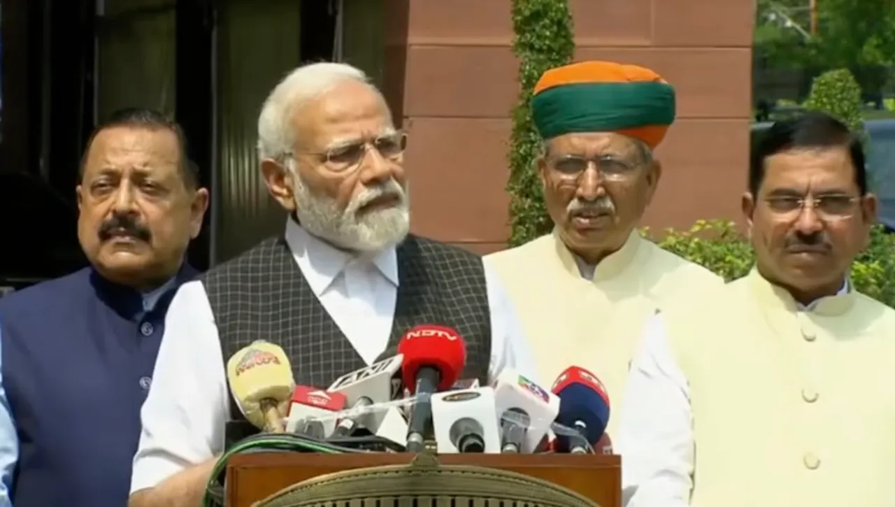 Narendra Modi speaks on Manipur