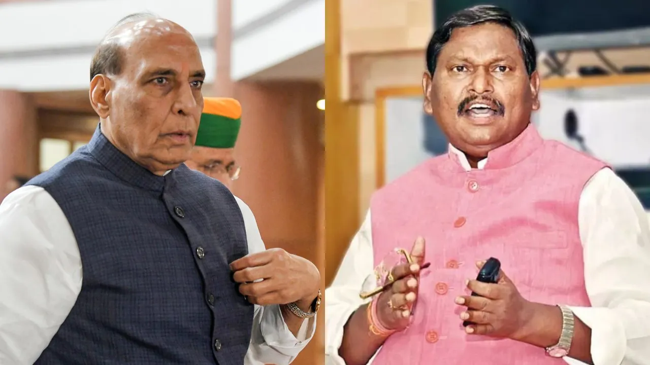 Rajnath Singh and Arjun Munda