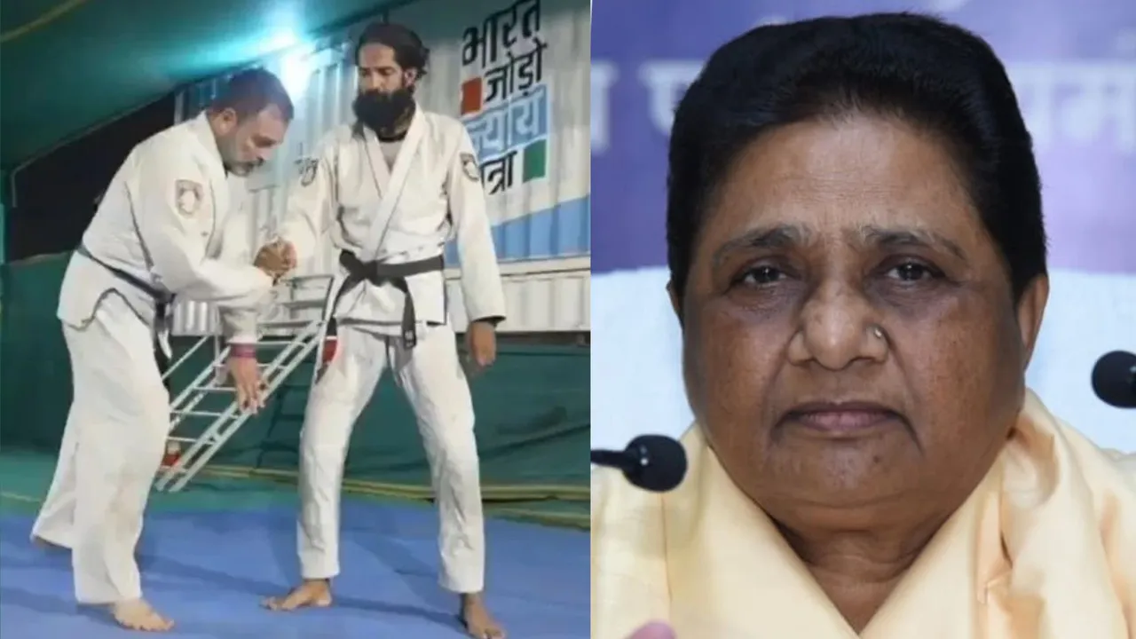 Rahul Gandhi Mayawati Bharat Dojo Yatra