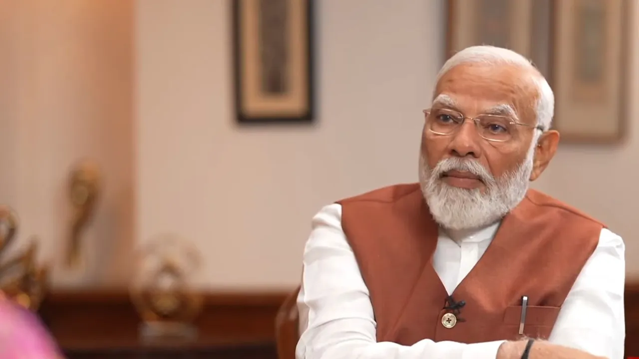 Prime Minister Narendra Modi in a video interview with news channel Times Now