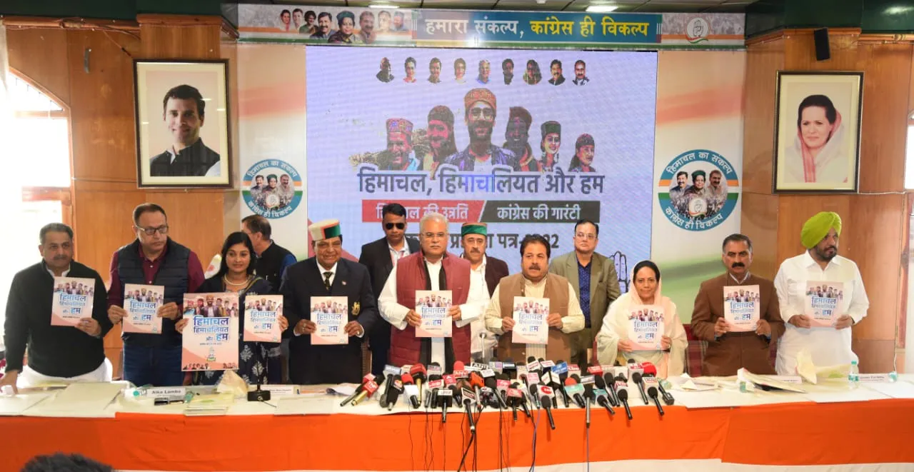 Himachal Pradesh Congress Manifesto