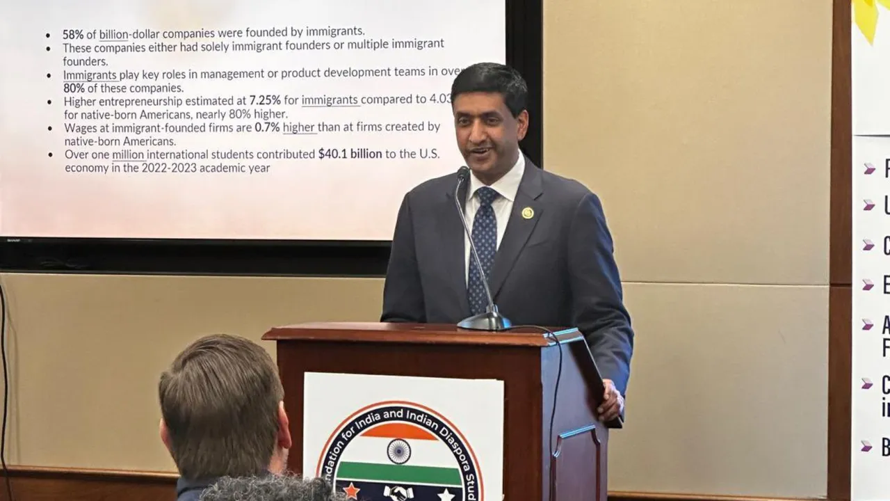 Congressman Ro Khanna addressing the Green Card backlog at 'Tech Immigration Summit' at the US Capitol
