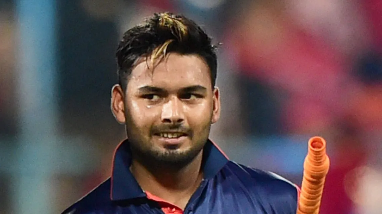 In this Saturday, Apr. 21, 2018 file photo, cricketer Rishabh Pant, in Bengaluru