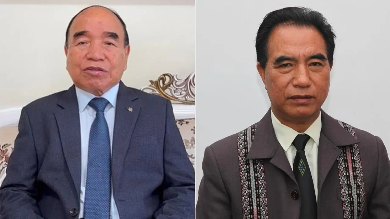 MNF chief Zoramthanga (Left); ZPM's CM face Lalduhoma (Right)