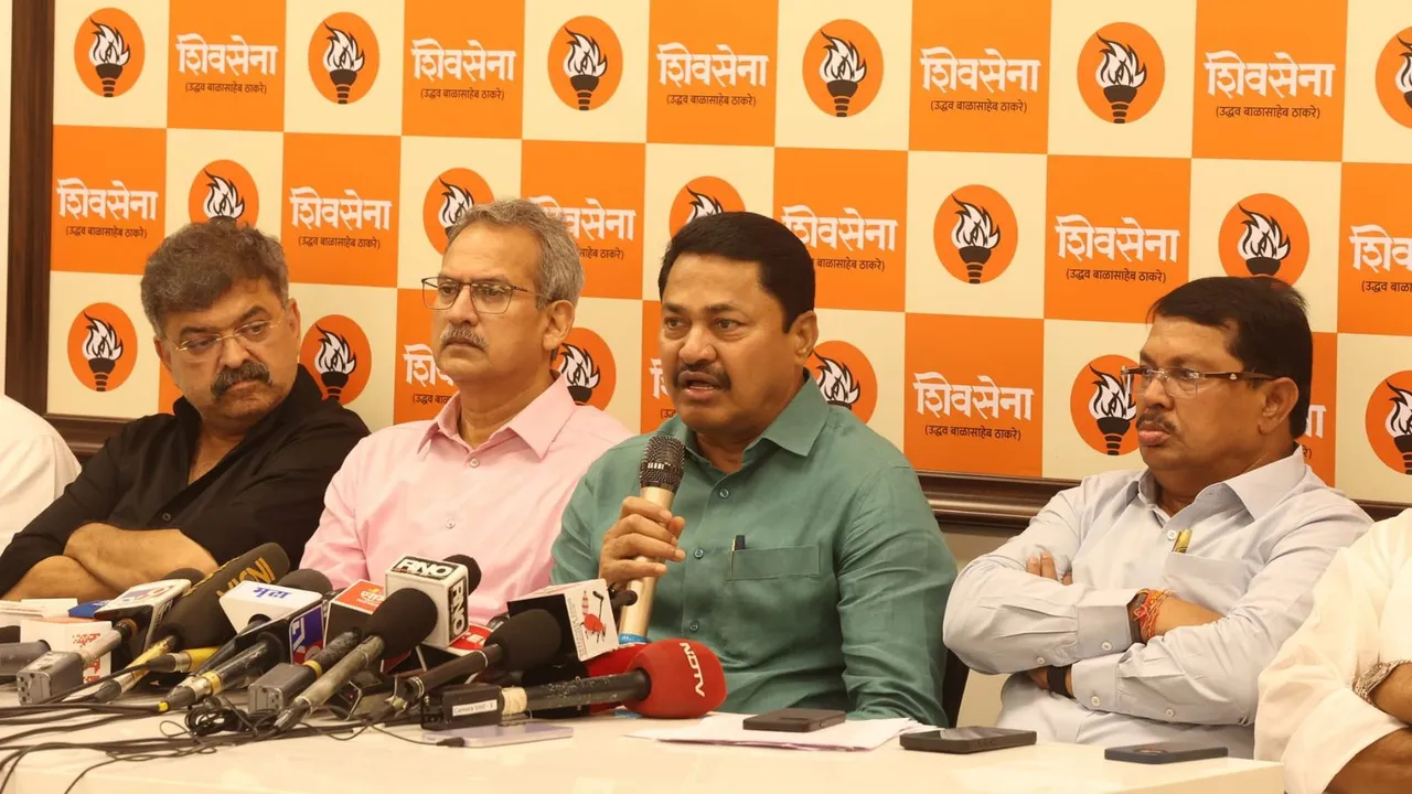 Maharashtra Congress president Nana Patole addresses press conference in Mumbai