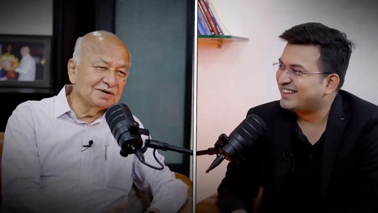 Union Home Minister Sushil Kumar Shinde in a podcast with journalist Shubhankar Mishra