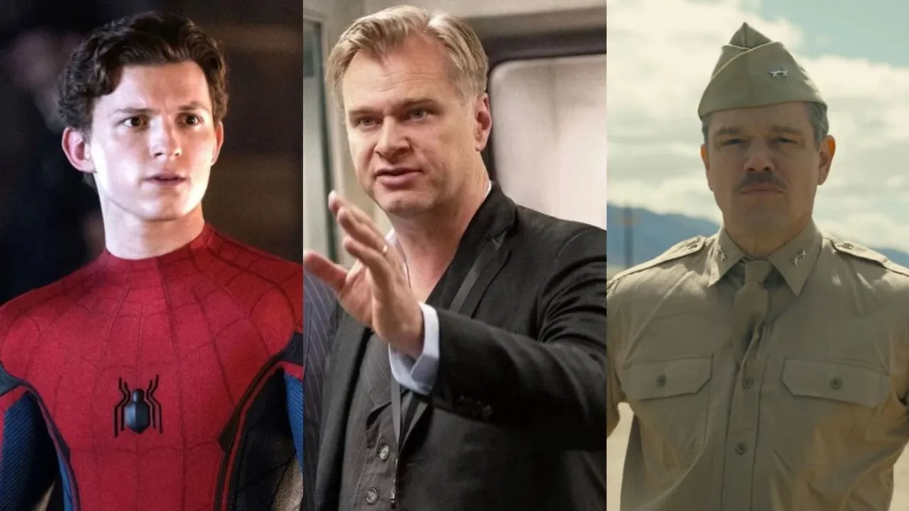 Tom Holland, Christopher Nolan and Matt Damon
