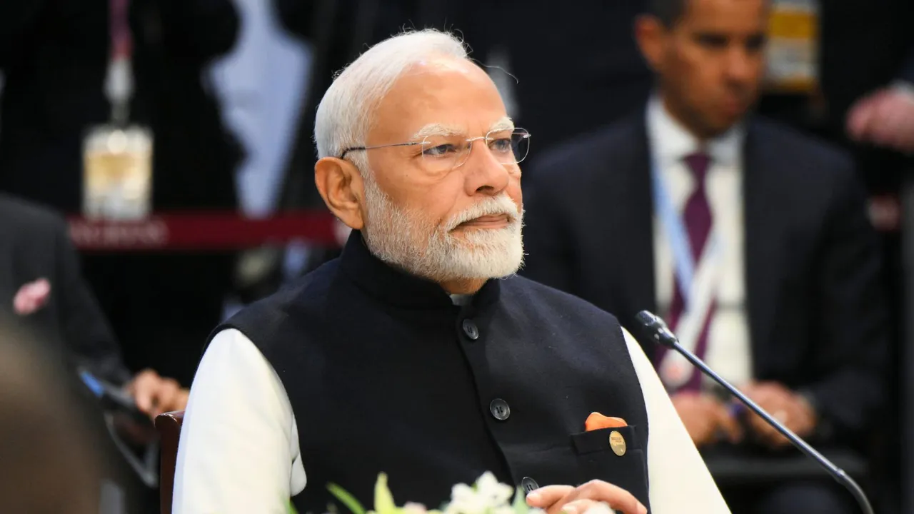 Prime Minister Narendra Modi attends a plenary session of the 16th BRICS Summit, in Kazan, Russia, Wednesday, Oct. 23, 2024.