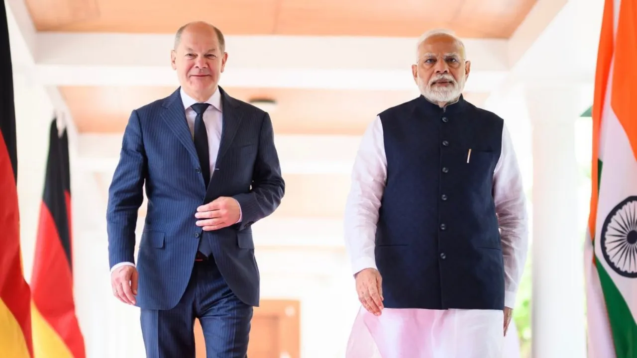 Narendra Modi Olaf Scholz