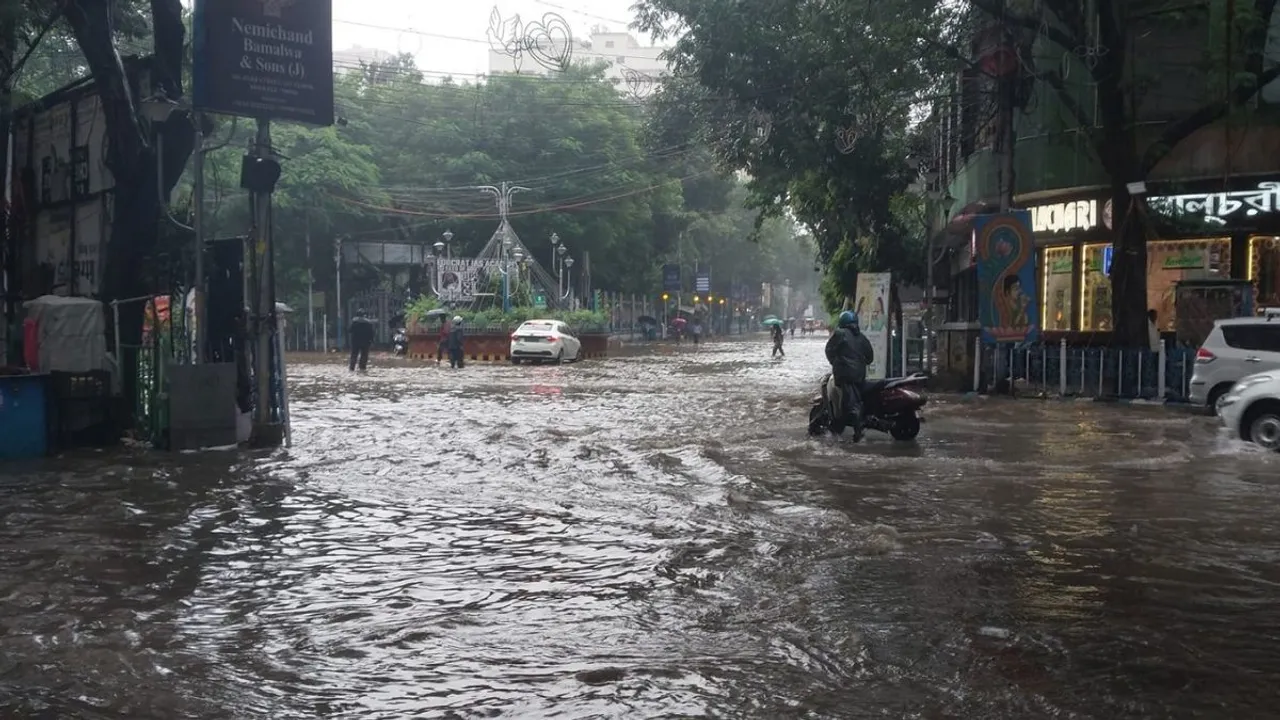 Roads of Kolkata West Bengal Rains