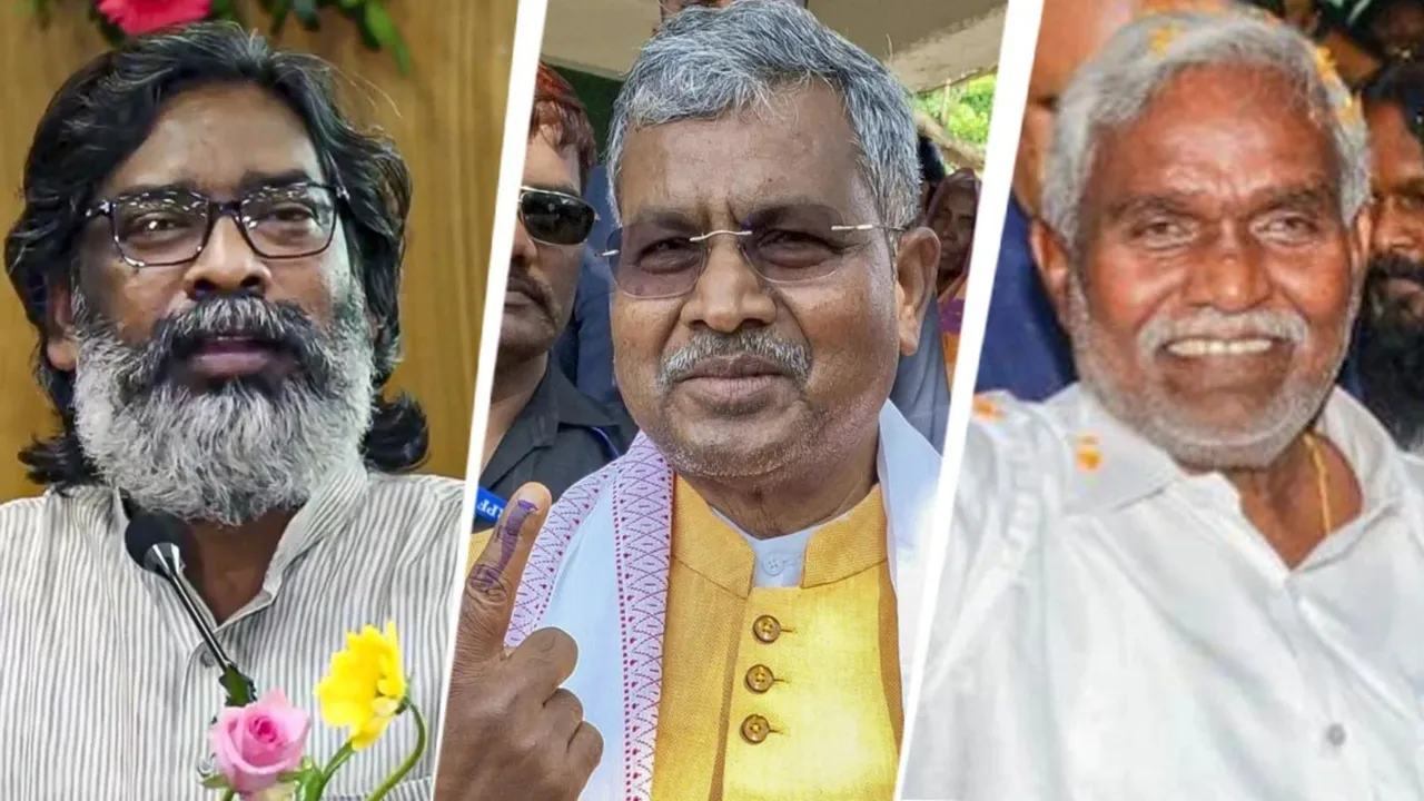 Hemant Soren Babulal Marandi Champai Soren