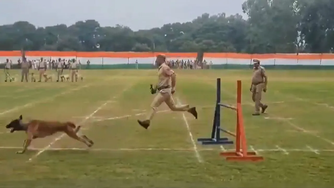 Haryana Police dog training