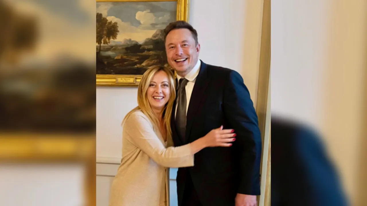 Giorgia Meloni Elon Musk