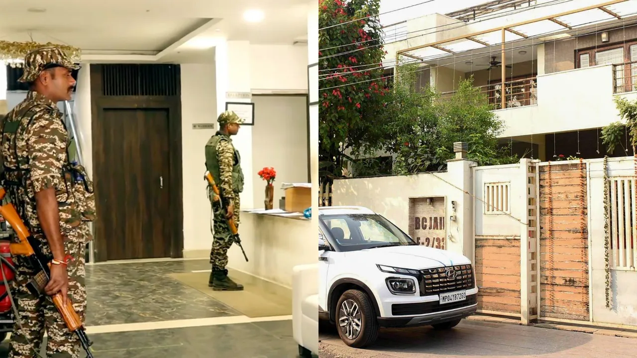 View of the Chartered Accountant BC Jain's residence where Enforcement Directorate officials conducted a raid in an alleged financial irregularities, in Bhopal, Wednesday, Nov. 6, 2024.