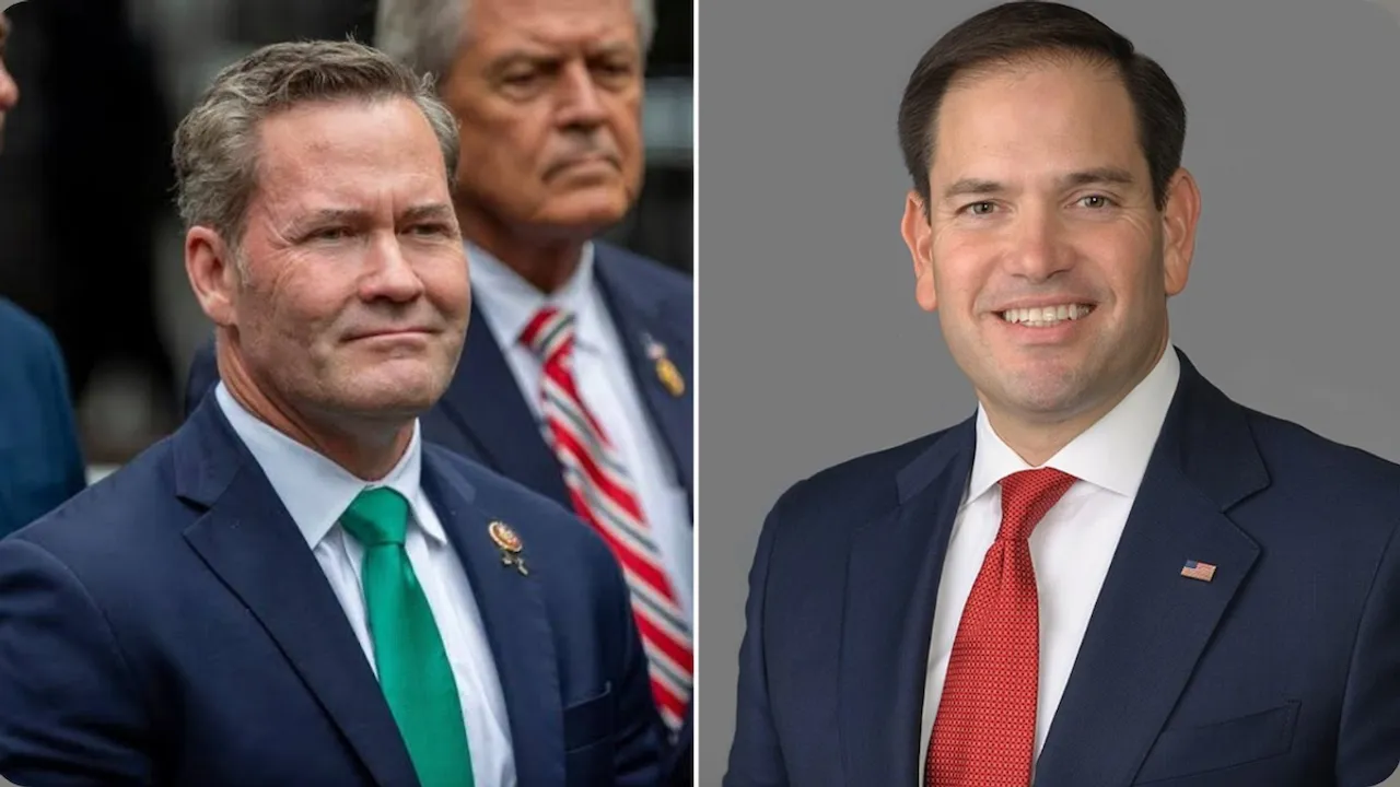 Mike Waltz and Marco Rubio 