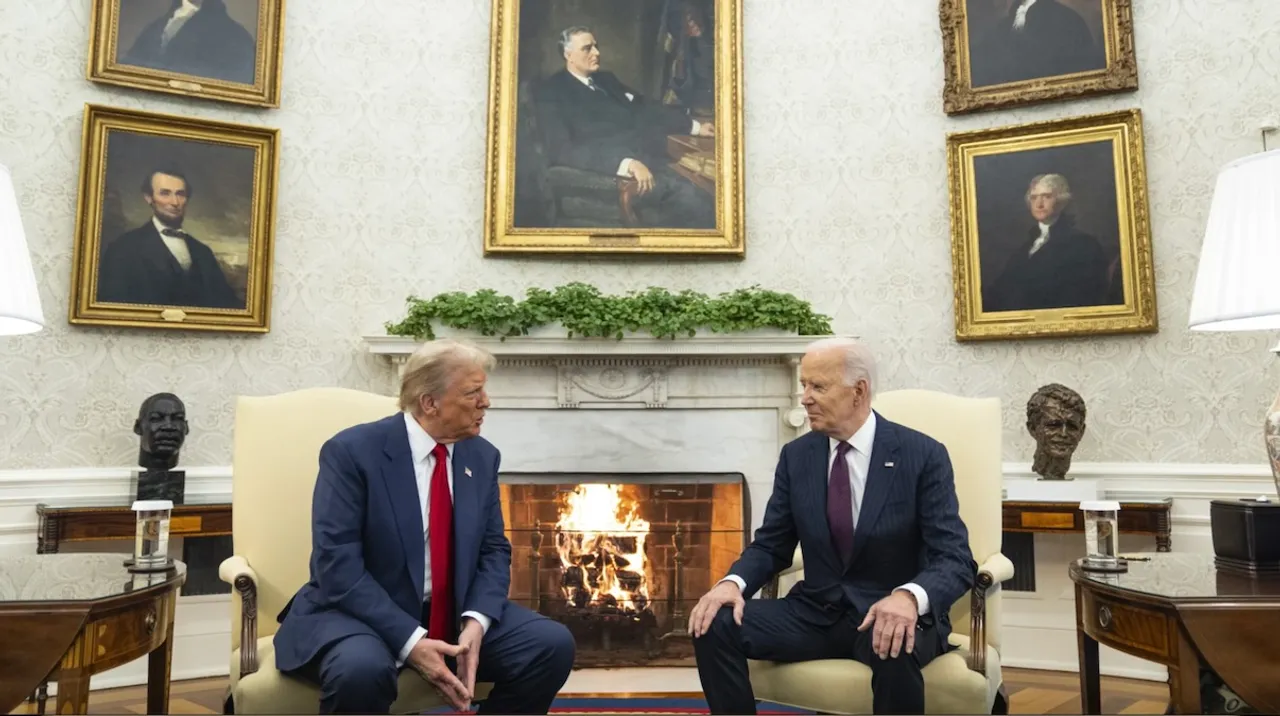 Donald Trump meets Joe Biden at Oval Office