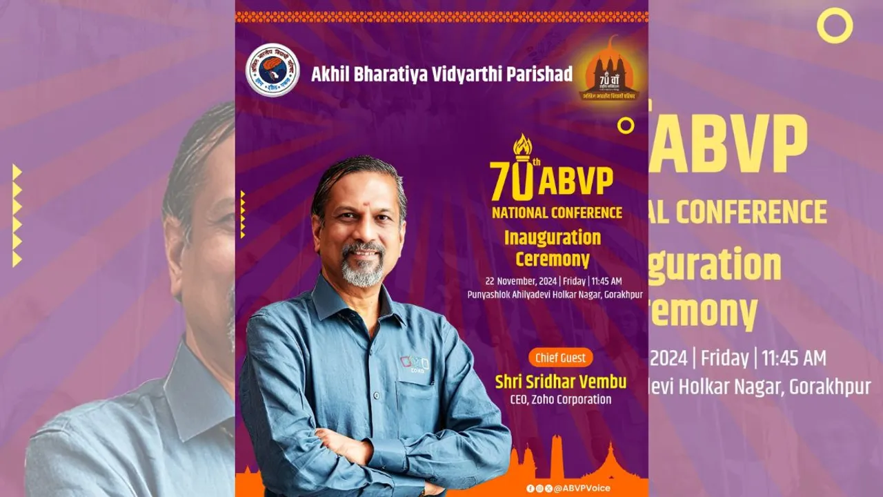 Zoho CEO Sridhar Vembu to be chief guest at 70th ABVP National Conference