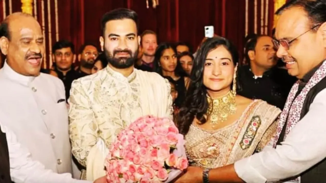 (From Left to Right) Om Birla, Aneesh Rajani and Anjali Birla