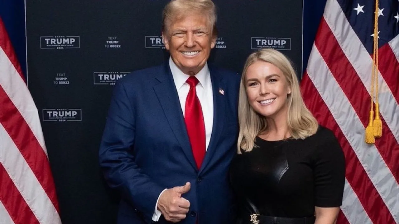 Donald Trump with Karoline Leavitt