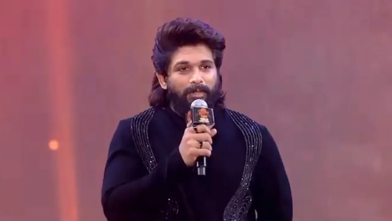 Allu Arjun at Pushpa 2 trailer launch in Patna on Sunday, November 17, 2024