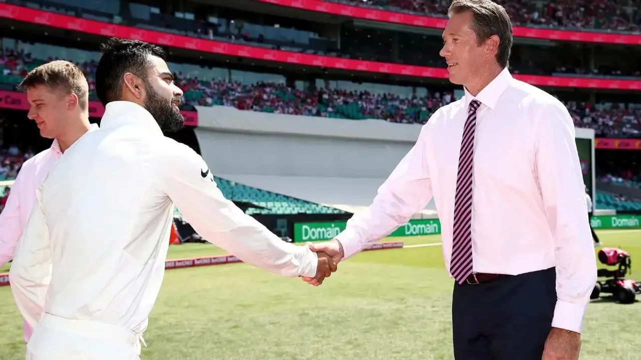 Virat Kohli and Glenn McGrath