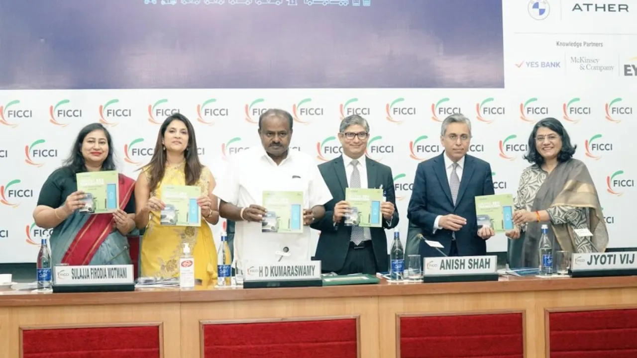 FICCI Electric Vehicle Committee Chair Sulajja Firodia Motwani at the sidelines of FICCI National Conference on EVs