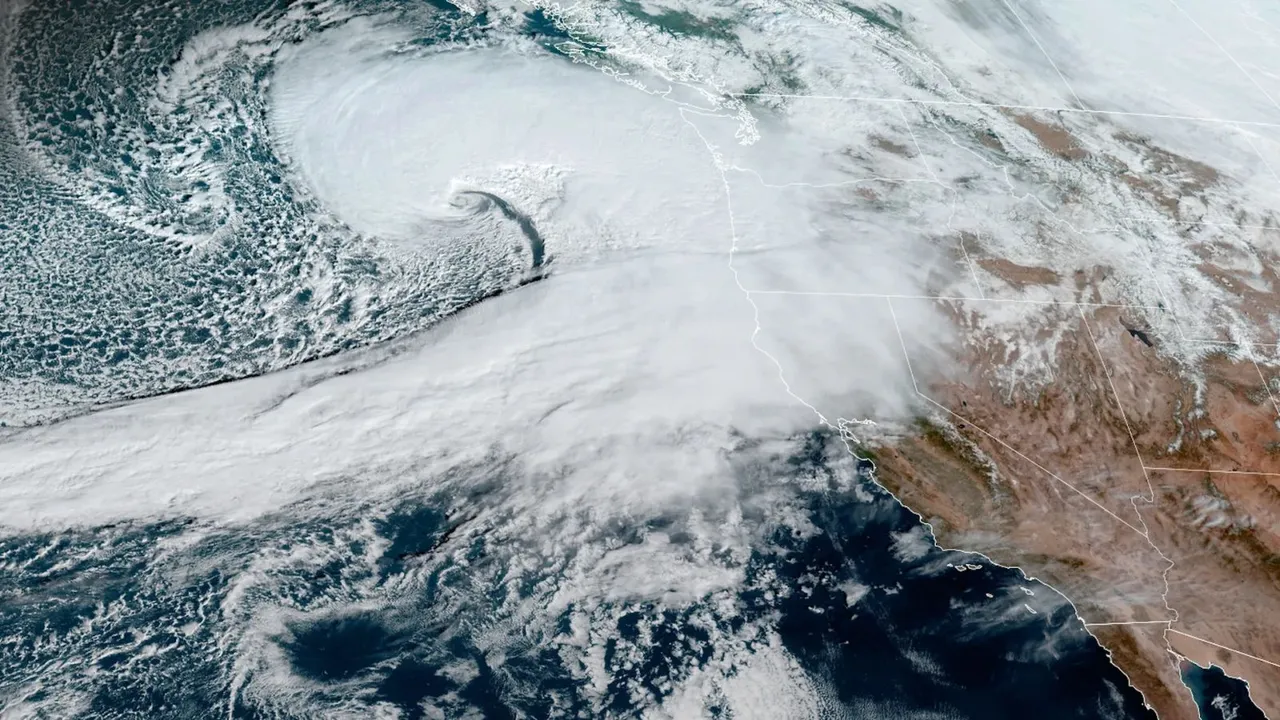 Bomb cyclone California