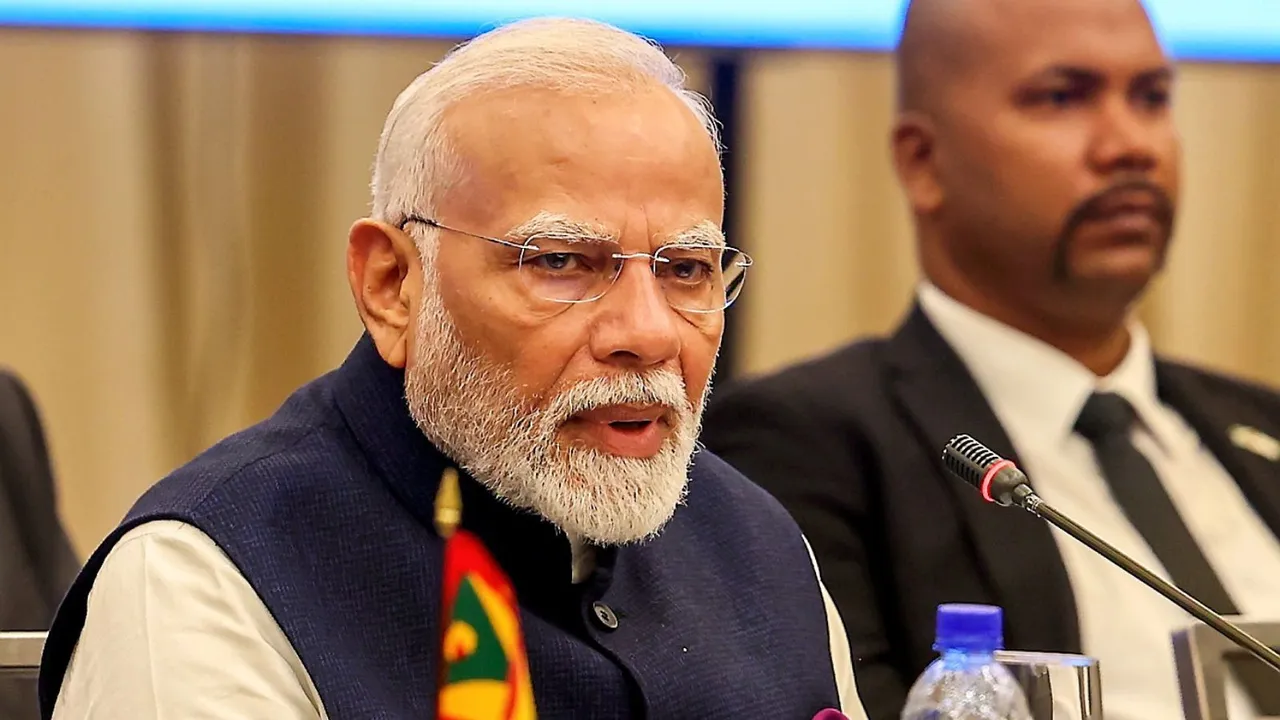Prime Minister Narendra Modi addresses the second India-Caribbean Community (CARICOM) Summit, in Georgetown, Guyana, Wednesday, Nov. 20, 2024.