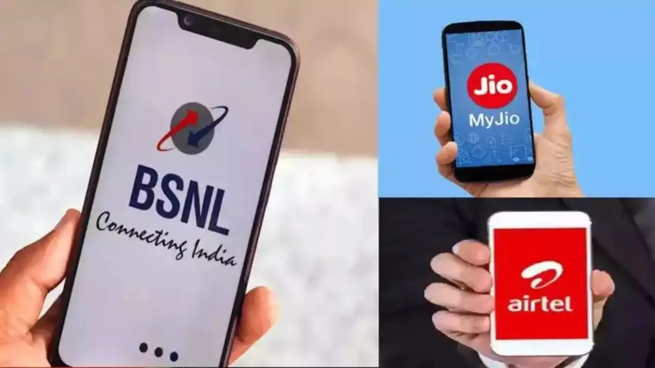 BSNL Reliance JIO Airtel Telecom Subscribers