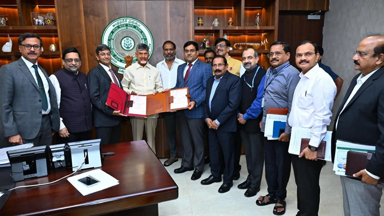 NTPC Green Energy Ltd. signed a Joint Venture with NREDCAP to set up RE projects worth ₹2,00,000 Cr in Andhra Pradesh
