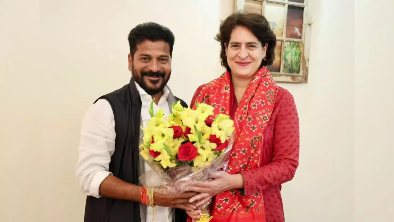 Priyanka Gandhi Revanth Reddy