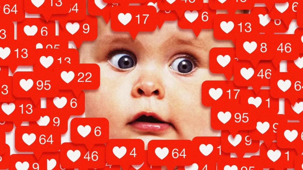 Newborns on social media