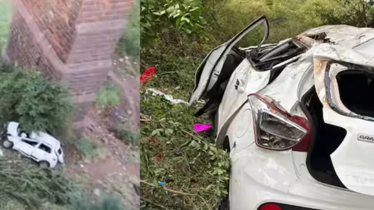 Krishna river near Sangli Accident Car Accident
