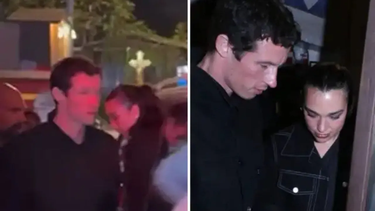 Dua Lipa and Callum Turner