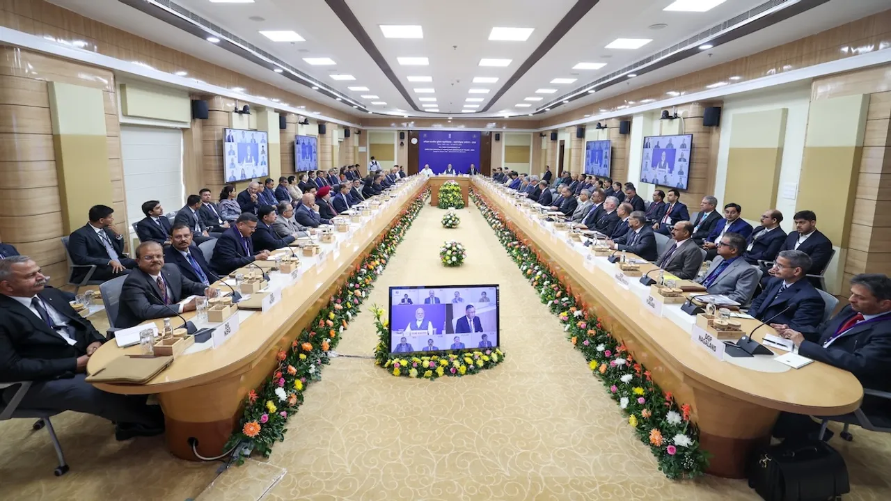 Prime Minister Narendra Modi at the DGP/IGP Conference in Bhubaneswar on Saturday, November 30, 2024.