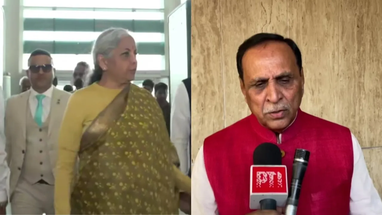 Nirmala Sitharaman and Vijay Rupani