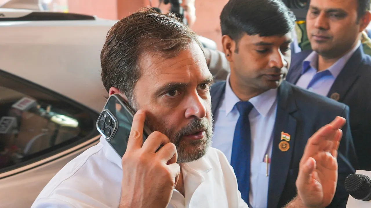 Leader of Opposition in Lok Sabha and Congress leader Rahul Gandhi, in Parliament, New Delhi