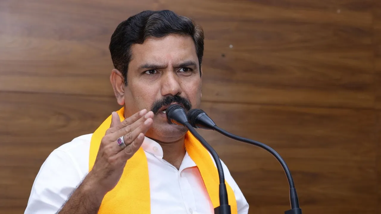 Karnataka BJP president B Y Vijayendra (File image)
