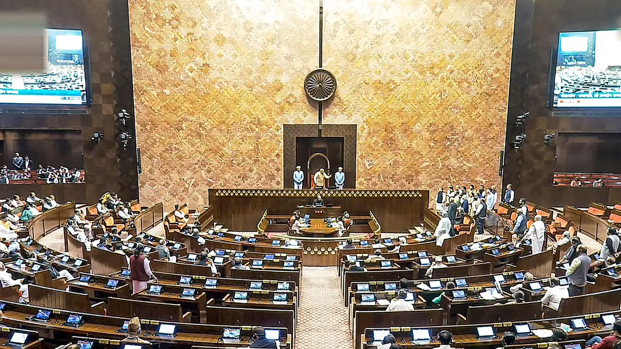 Members in the Rajya Sabha during the Winter session of Parliament, in New Delhi, Wednesday, Dec. 4, 2024.