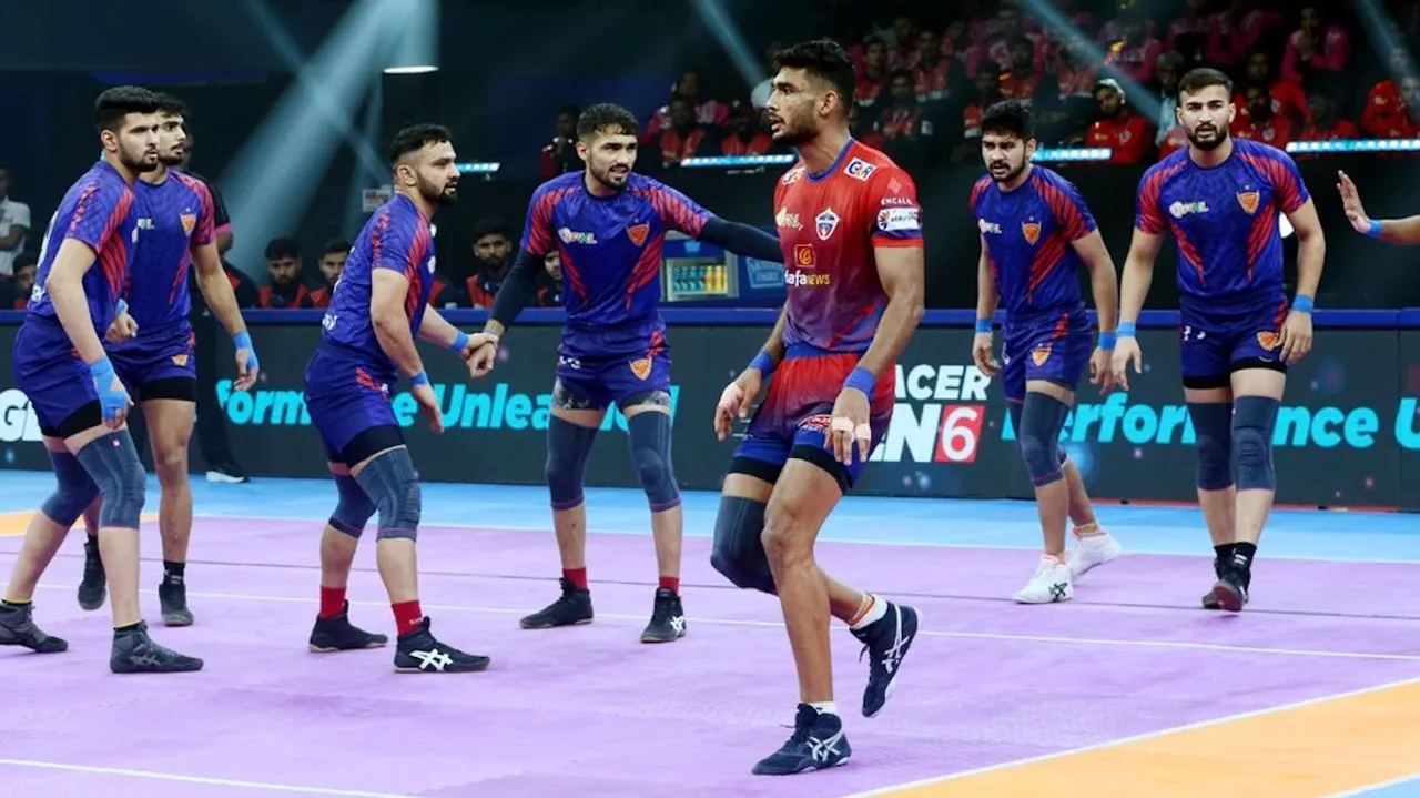Dabang Delhi play out thrilling tie against UP Yoddhas in PKL