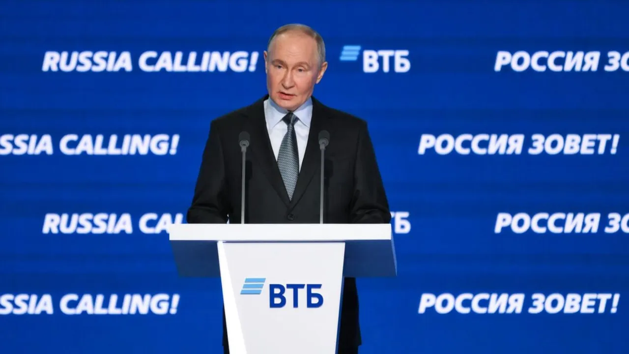 Russian President Vladimir Putin at VTB Investment Forum