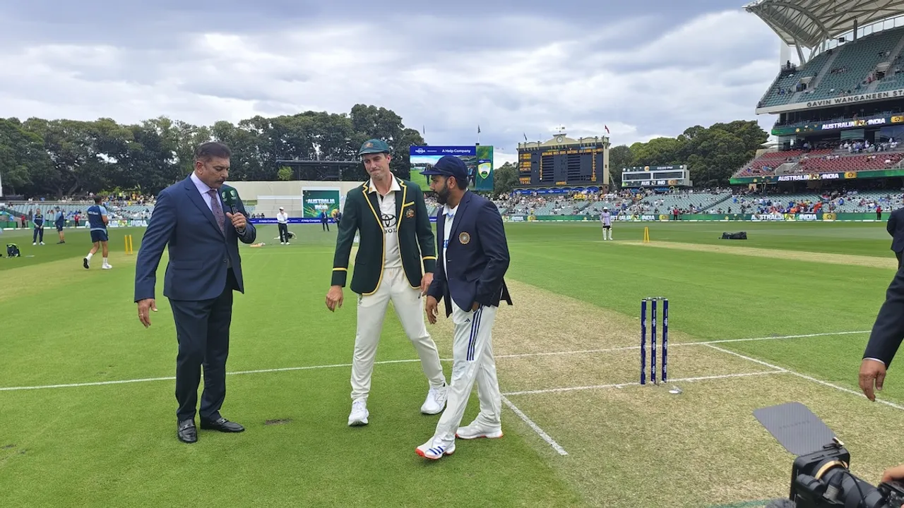 India Australia Pink Ball test toss