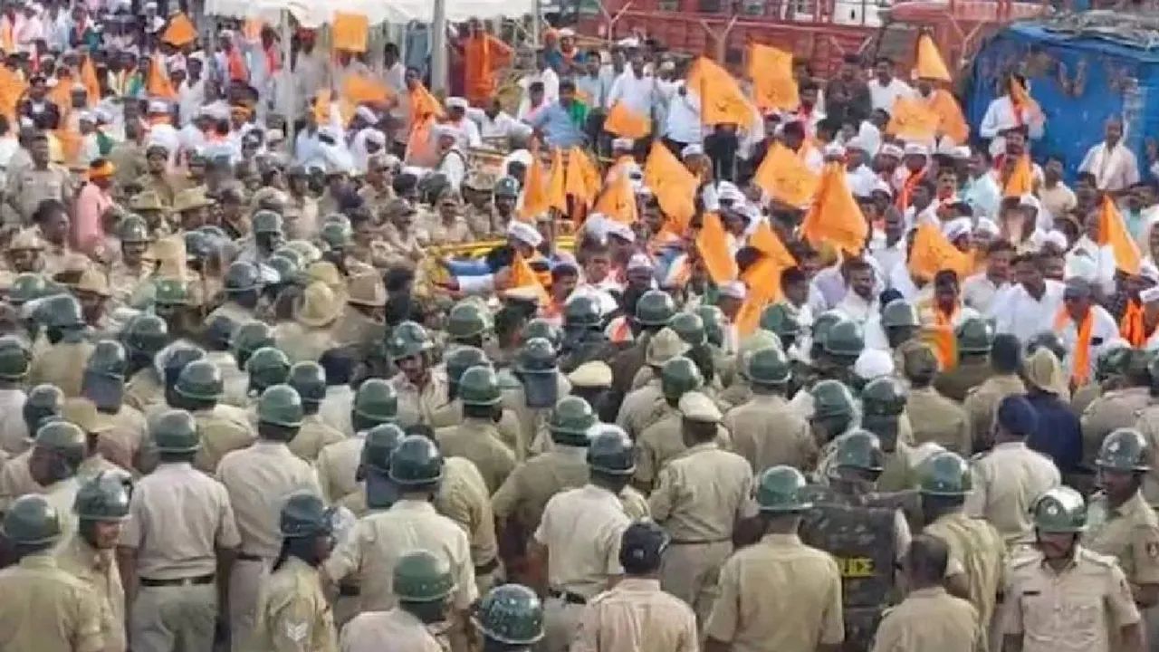 Belagavi Panchamasali Protest