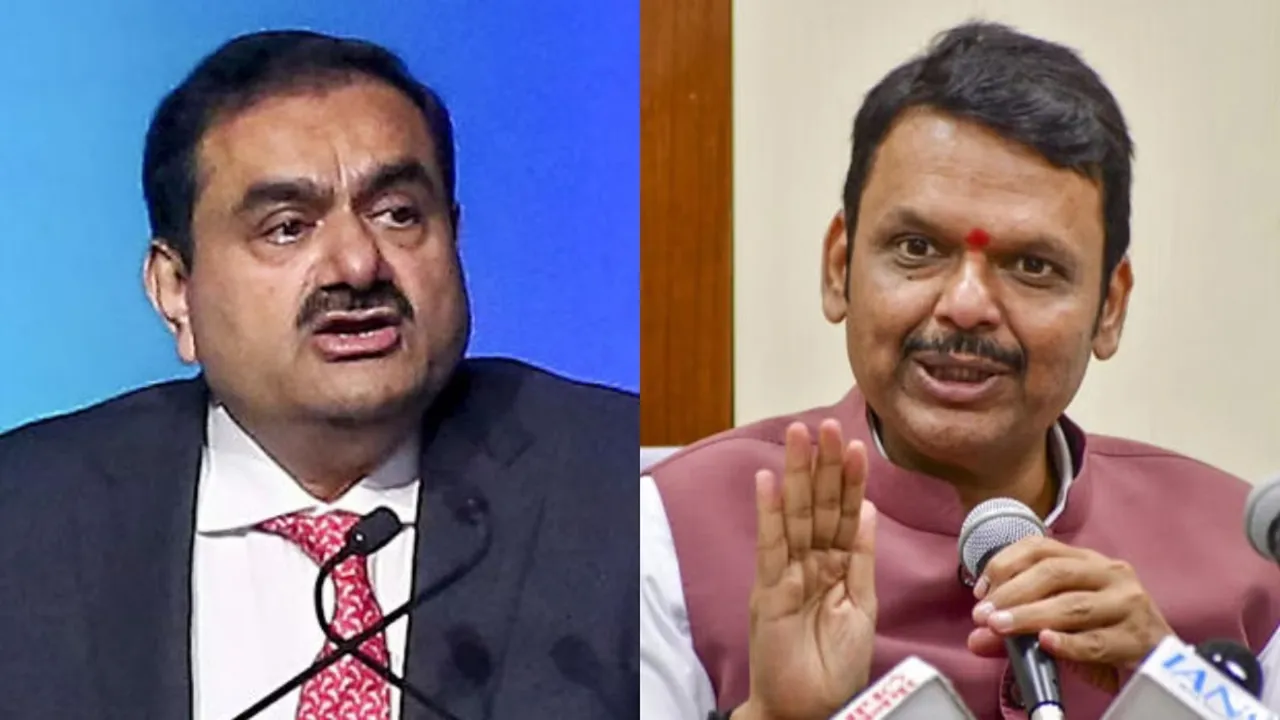 Gautam Adani Devendra Fadnavis