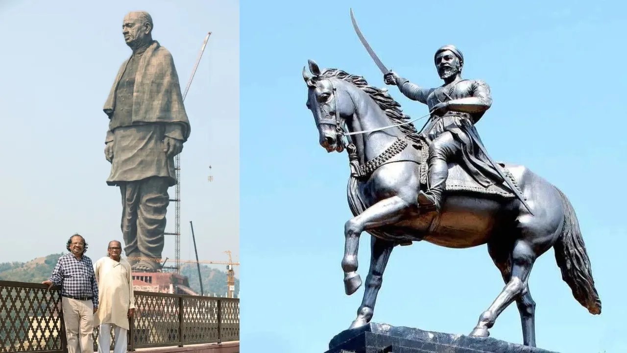 sculptor Ram Sutar Shivaji statue