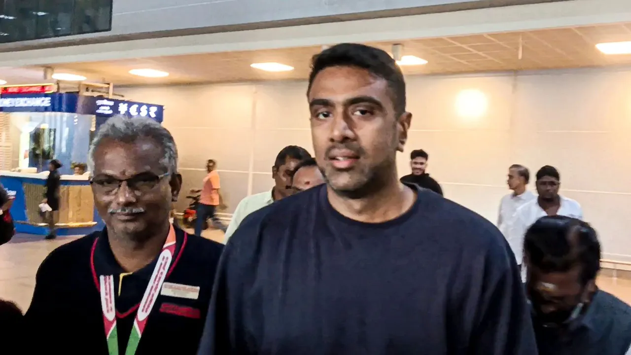 Cricketer Ravichandran Ashwin upon his arrival at the Chennai Airport, Thursday, Dec. 19, 2024.
