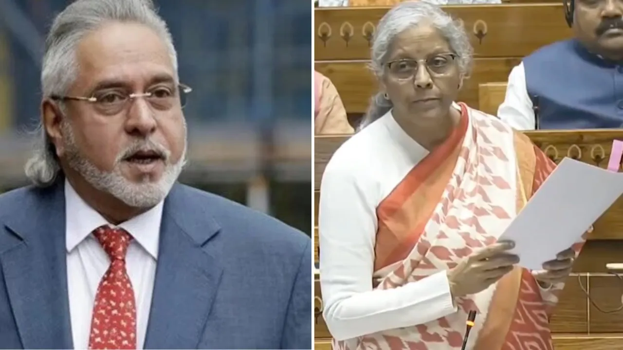Vijay Mallya and Nirmala Sitharaman