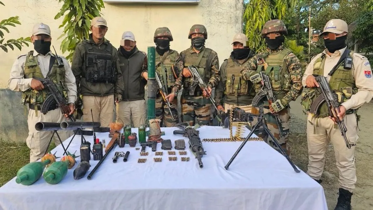 Manipur Kangpokpi Arms Seizure