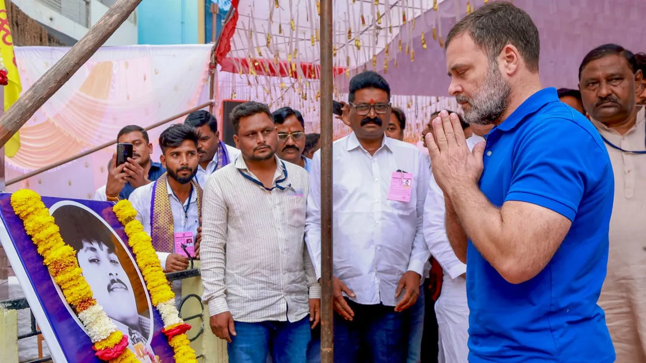 Rahul Gandhi Parbhani Somnath Suryavanshi