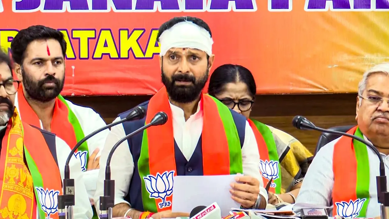 BJP MLC C T Ravi in Bengaluru, Karnataka